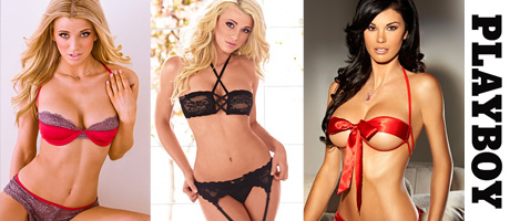 playboy models in lingerie